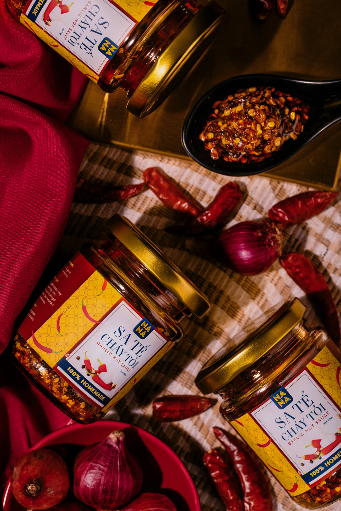 NANA GARLIC HOT SAUCE 100% HOMEMADE (120g) - COMBO 2 PACK