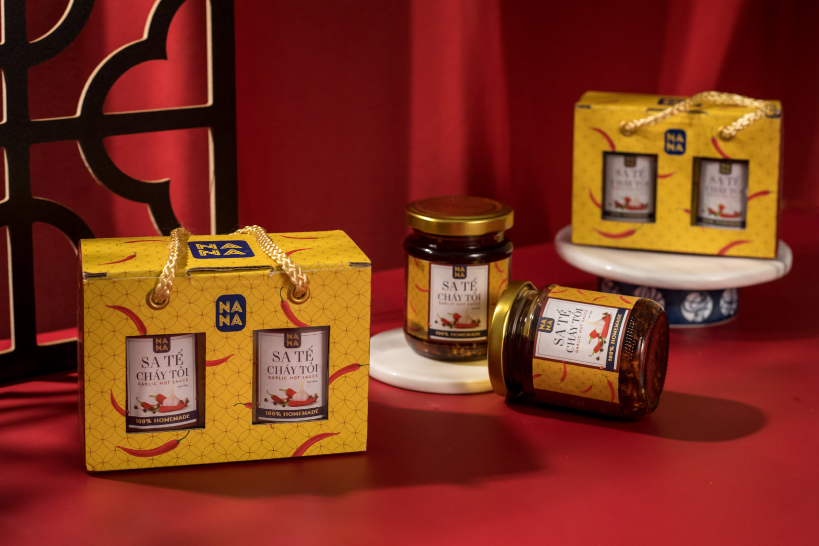 NANA GARLIC HOT SAUCE 100% HOMEMADE (120g) - COMBO 2 PACK