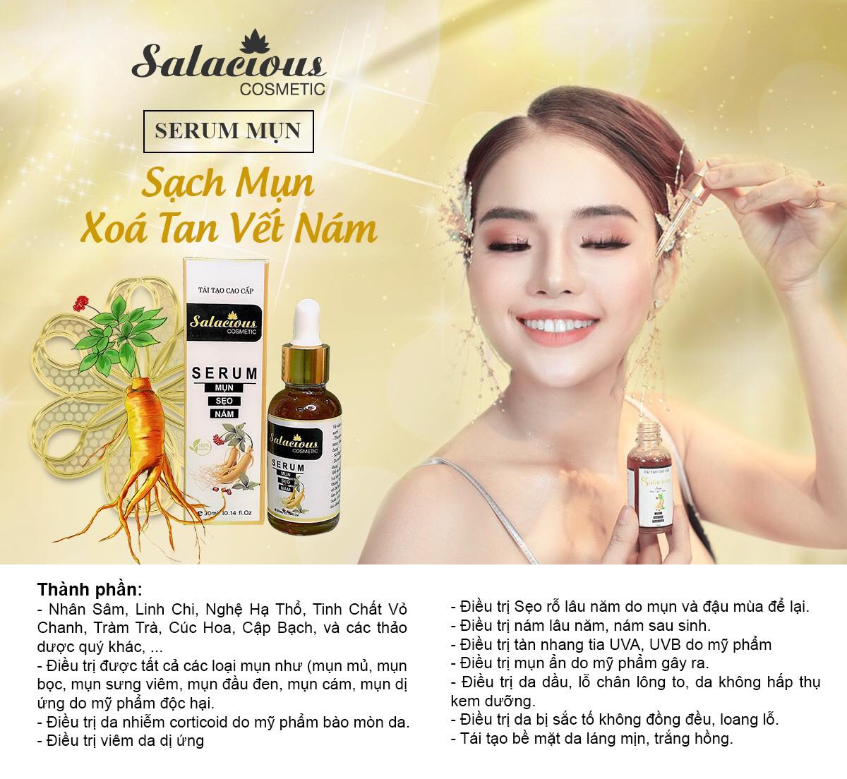 SALACIOUS COSMETIC ANCE TREATMENT SERUM MADE IN KOREA - 30ml/10.14 fl. Oz