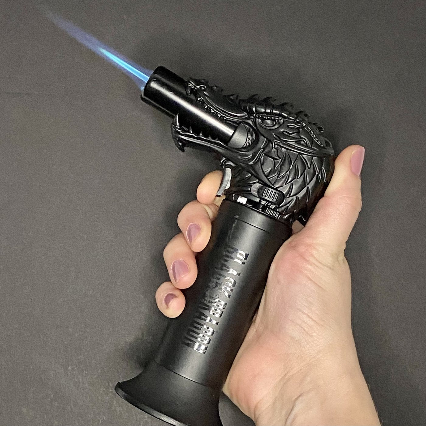 Black Dragon Head Jumbo Torch REFILLABLE Butane Lighter