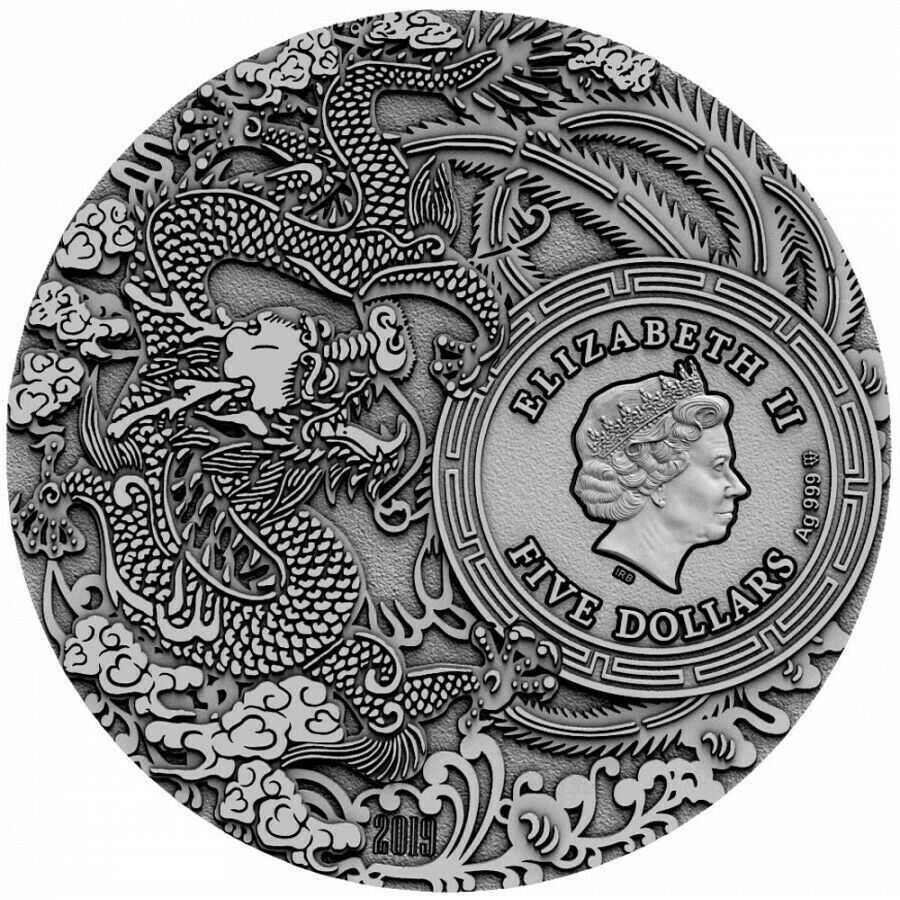 2019 $5 Guan Yu - Chinese Heroes 2oz Silver High Relief Coin