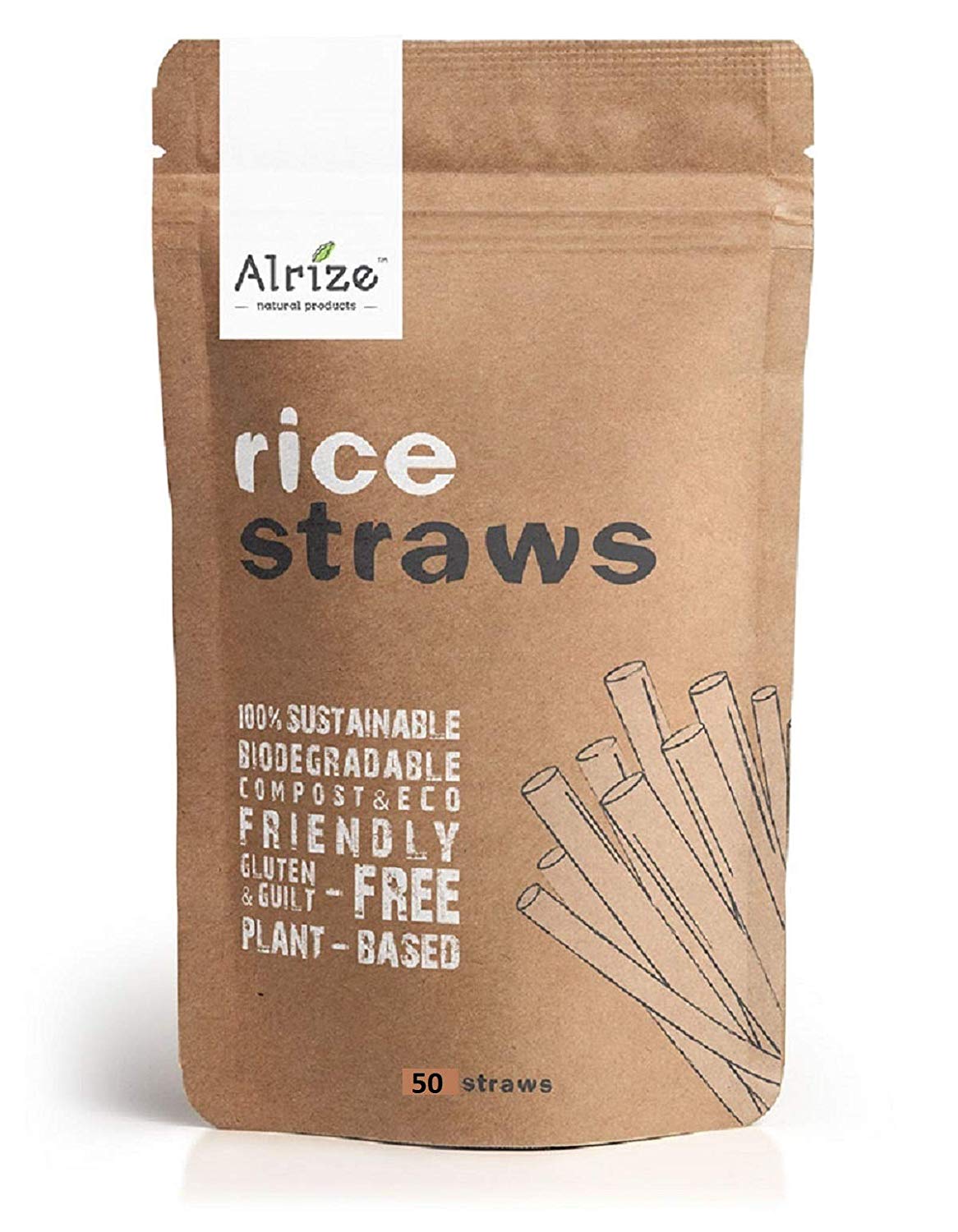Bubble tea Rice straws planet-friendly, ocean-safe, guilt-free drinking - 50 straws with random color