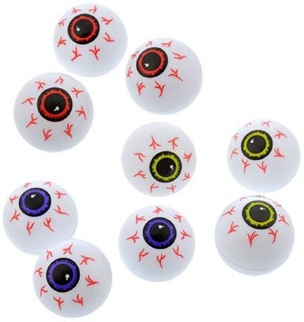 Eyeball Ping Pong Balls for Halloween or Table Tennis - 12 Plastic EyeBalls