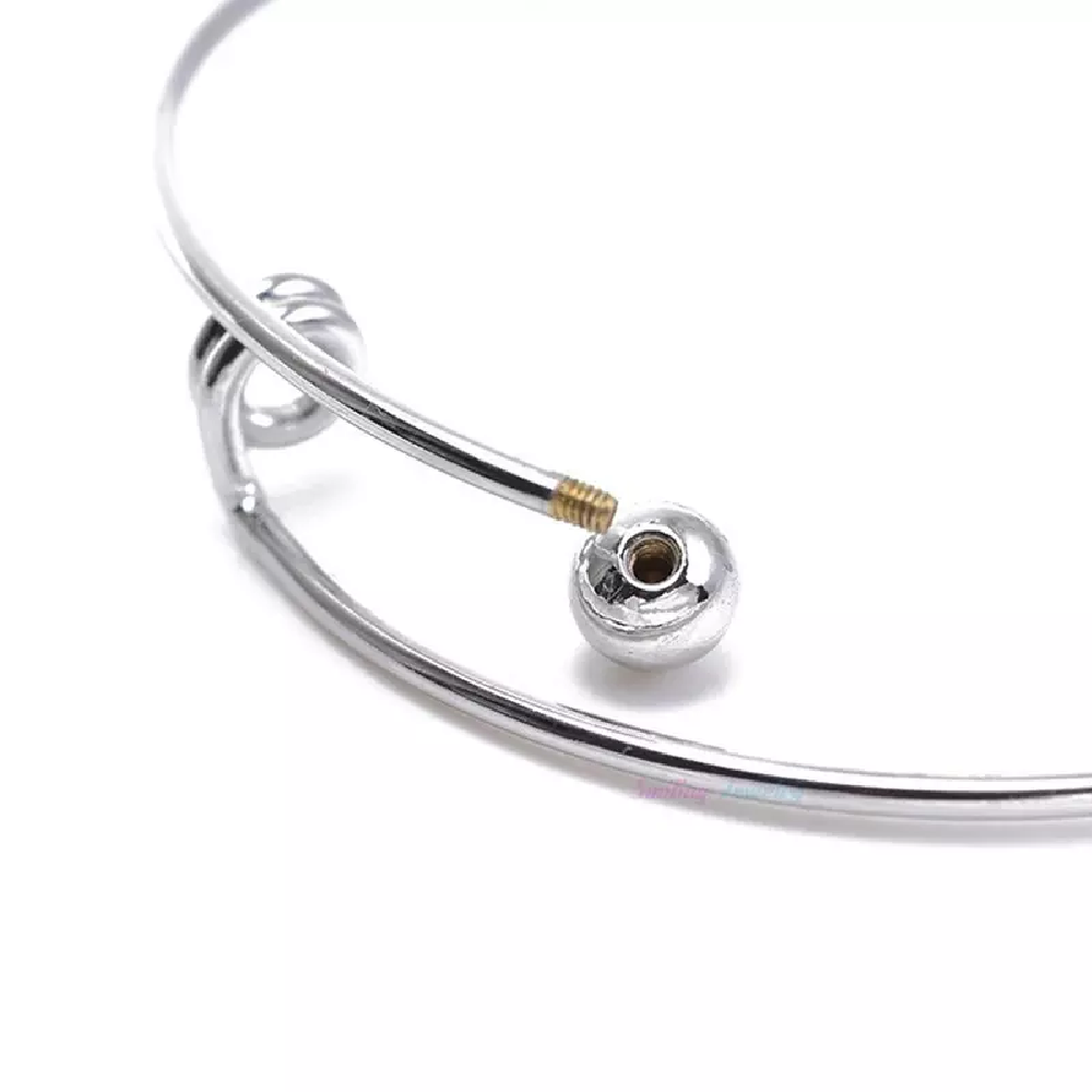 Cage Pendant Bangle Bracelets With With Oyster Pearl- 1x w/Random Color and Design