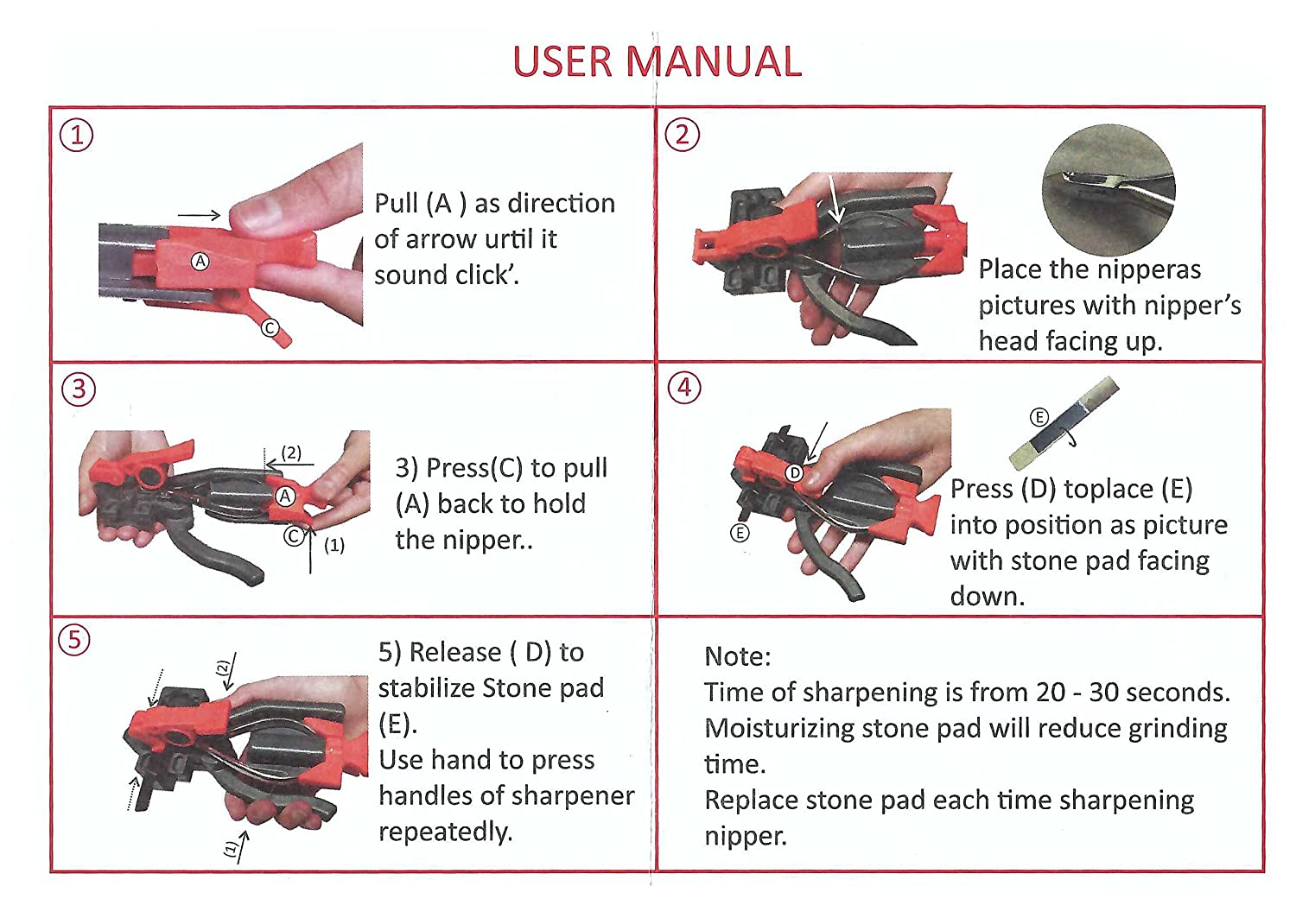 Nail Clipper Nipper Sharpener Easy To Use for Nail Shop
