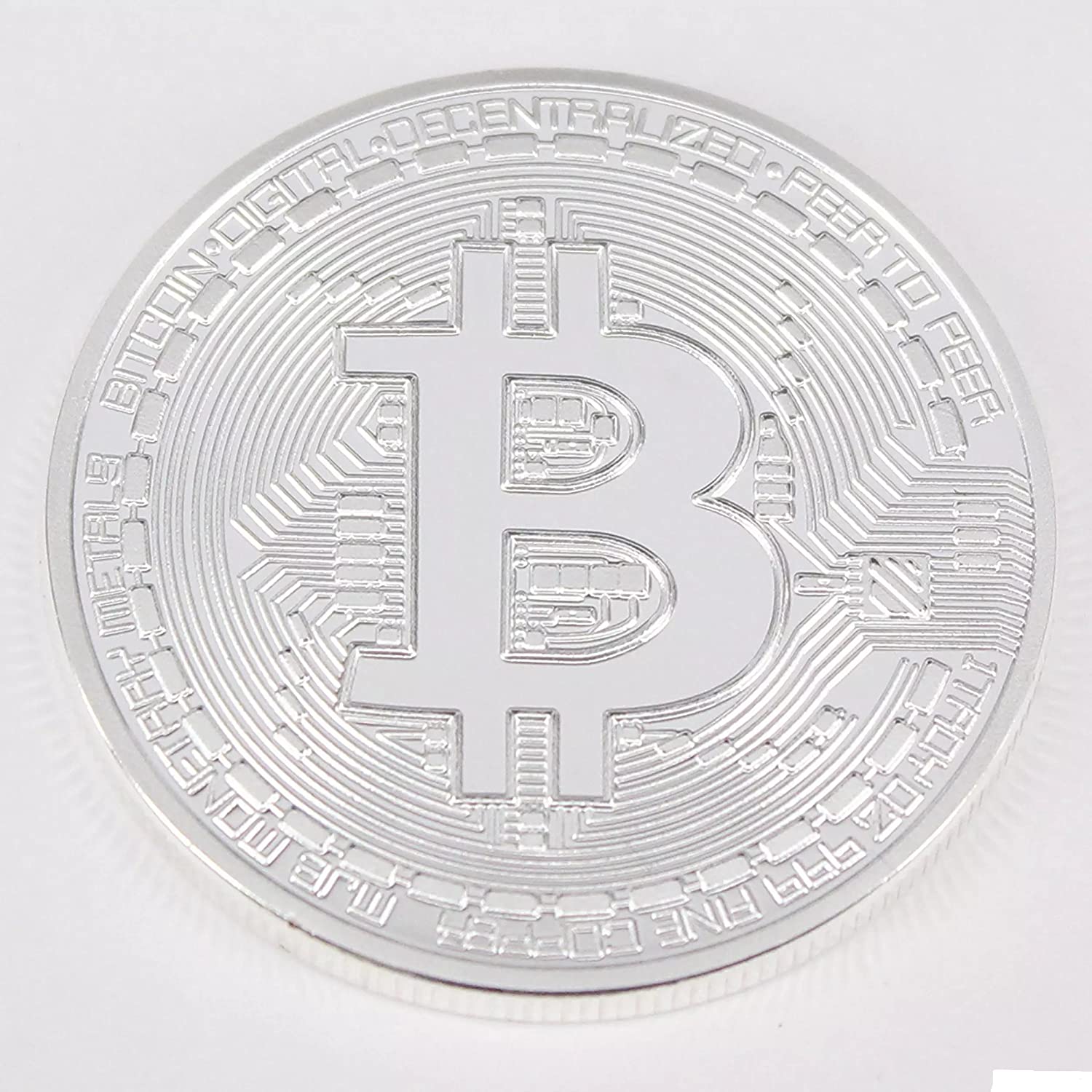 Bitcoin Challenge Coin Deluxe Collector's Set Featuring the Limited Edition Original Commemorative Tokens w/ Display Case - 2 Pcs with Random Color and Design