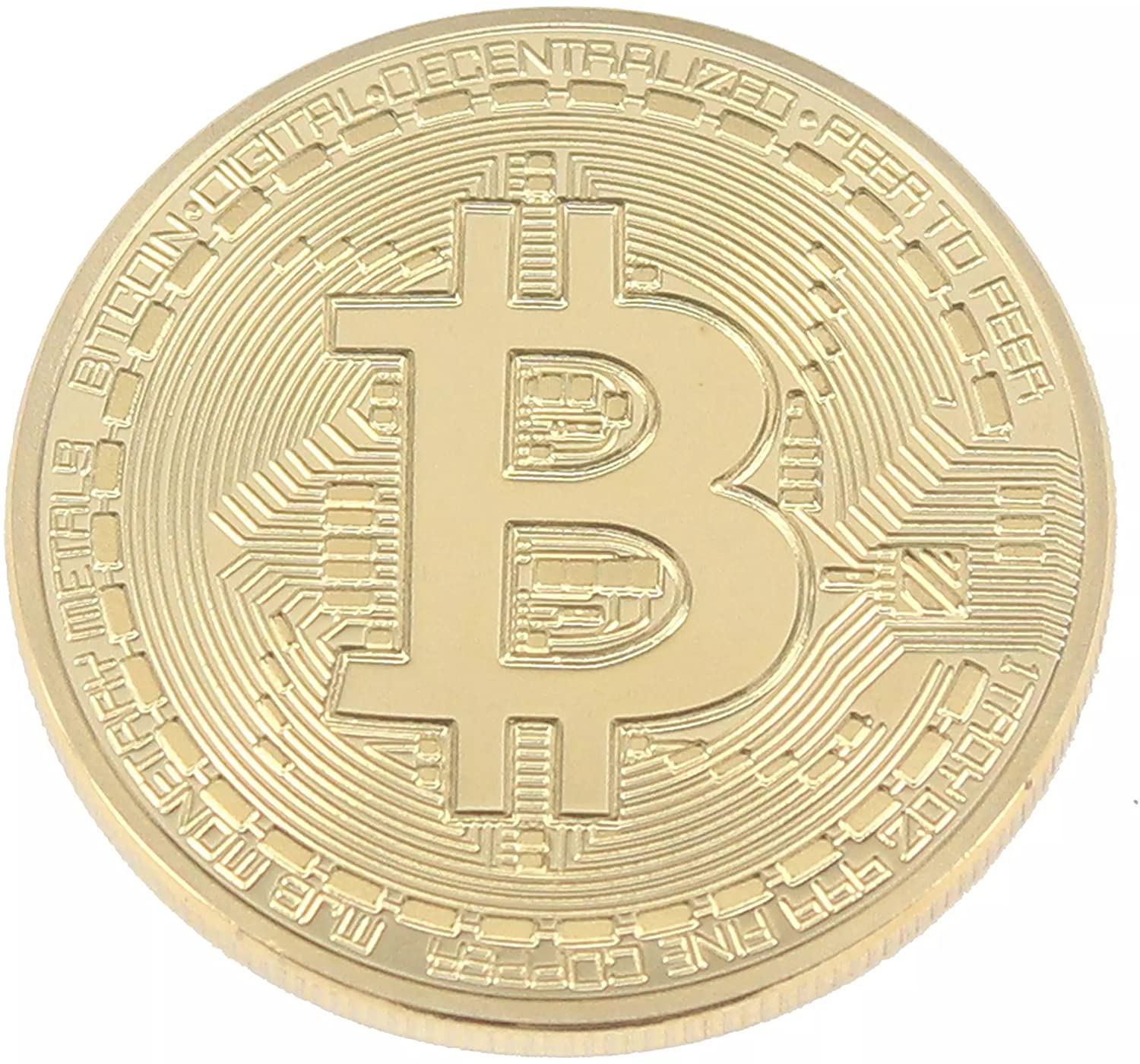 Bitcoin Challenge Coin Deluxe Collector's Set Featuring the Limited Edition Original Commemorative Tokens w/ Display Case - 2 Pcs with Random Color and Design