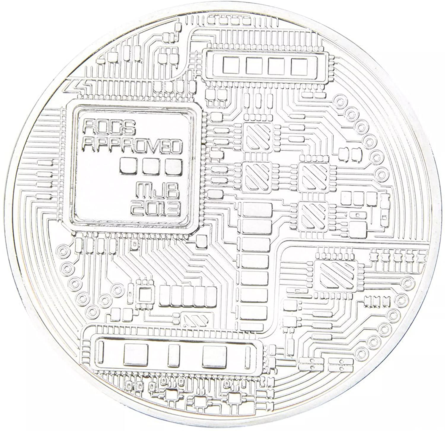 Bitcoin Challenge Coin Deluxe Collector's Set Featuring the Limited Edition Original Commemorative Tokens w/ Display Case - 2 Pcs with Random Color and Design