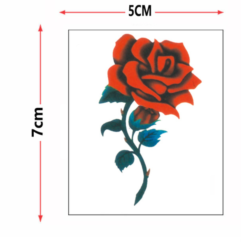 Colorful 3D Stereo Tattoo Sticker Temporary Waterproof Beautiful Body Art - 20pcs