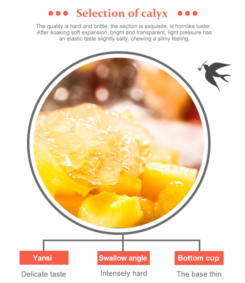 Raw Natural Air Drying Edible Bird's Nest Grade 5A White Color - 100 gram