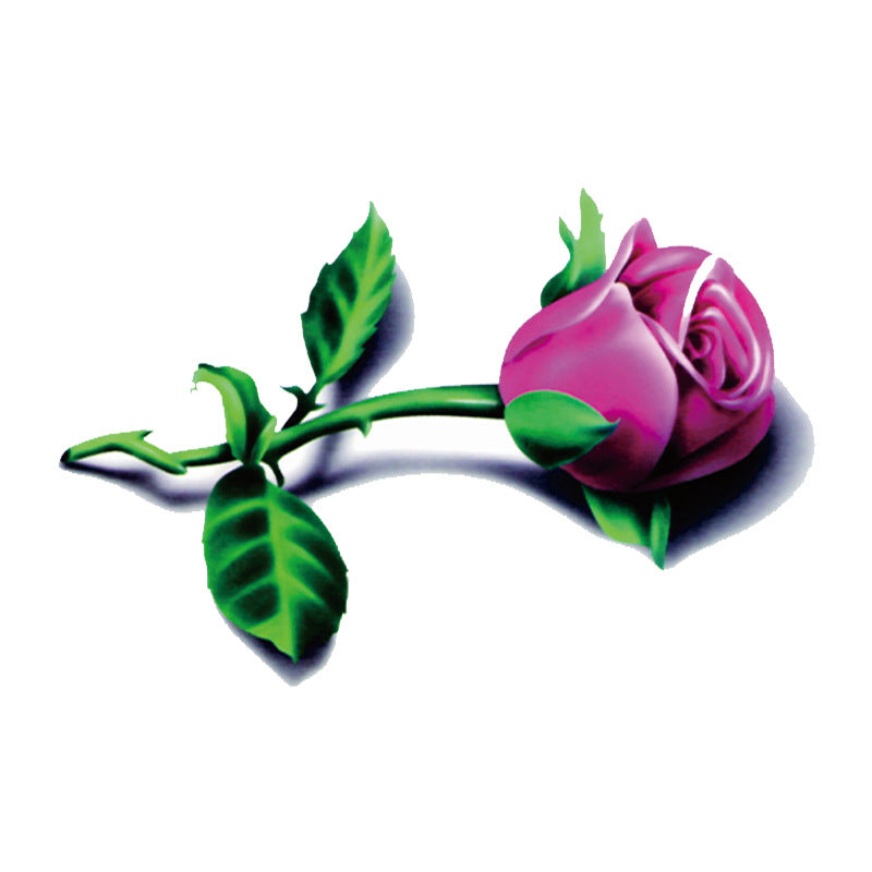 Colorful 3D Stereo Tattoo Sticker Temporary Waterproof Beautiful Body Art - 20pcs