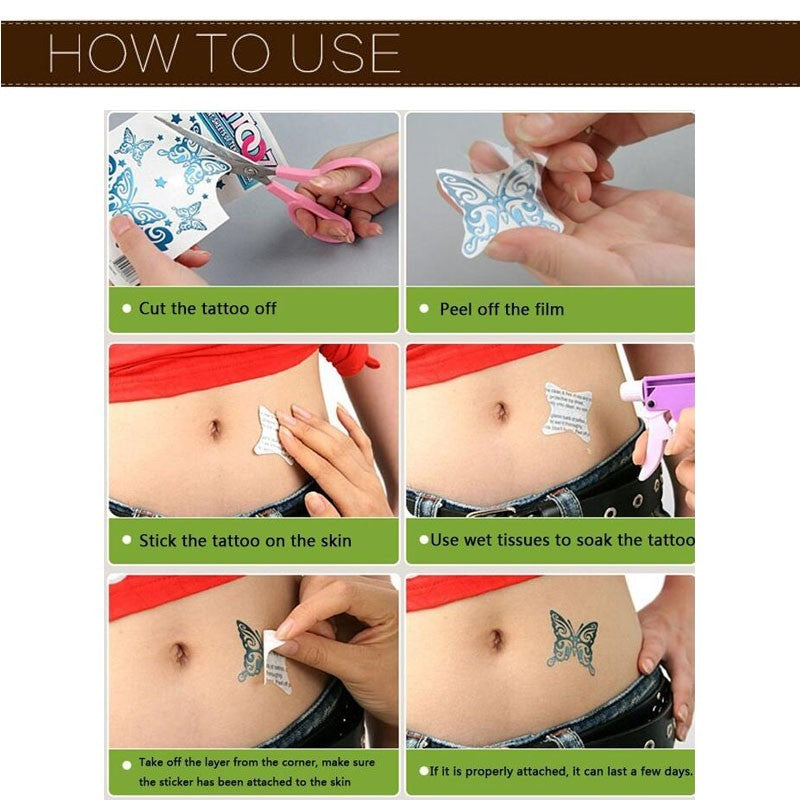 Temporary Snake Tattoo Big Size Black Python Anaconda Fake Arm Leg Neck Body Art