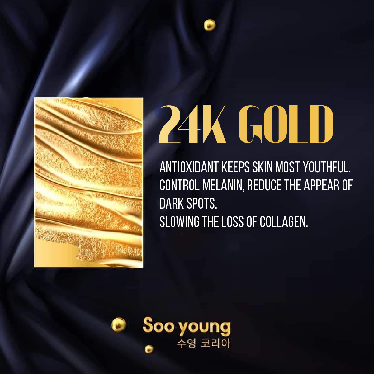 SOO YOUNG KOREA SERUM COLLAGEN ESSENCE 24K PURE GOLD GINSENG SKIN CARE