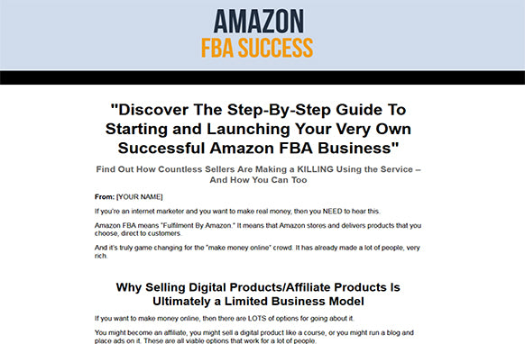 Amazon FBA Success