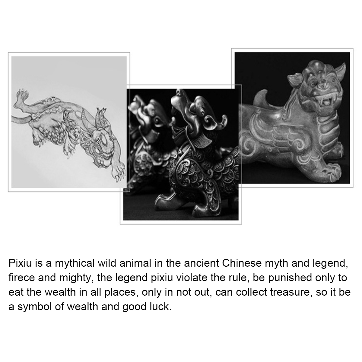 Ethnic Gold Six-Word Admonition Lucky Black Obsidian Feng Shui Pixiu Bracelet