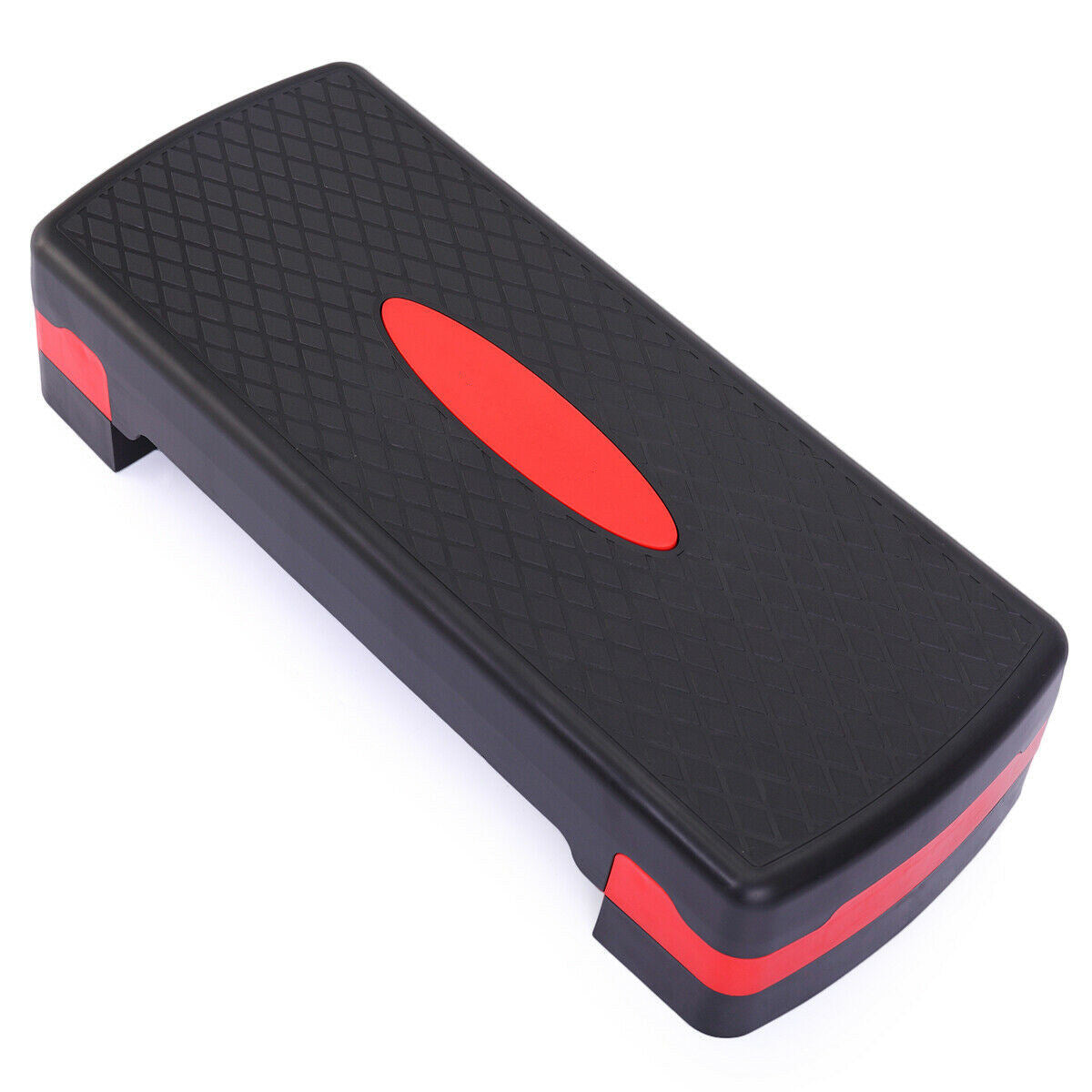 Free shipping New 27'' Fitness Aerobic Step Adjust 4" - 6" Exercise Stepper w/Risers Home Gym (Red&Grey) YJ