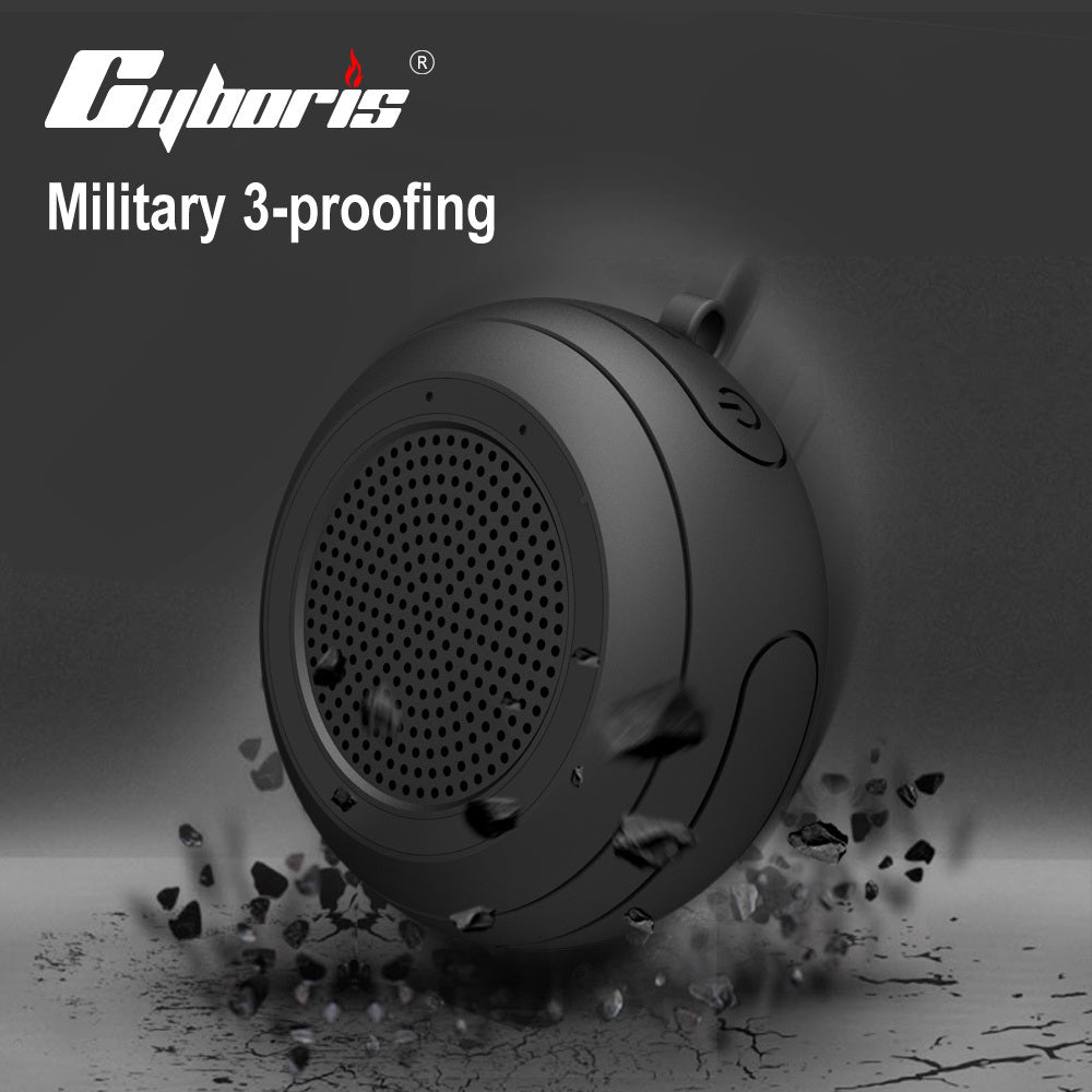 Cyboris Ipx7 Waterproof Outdoor Bluetooth Speaker Swimming Pool Floating Portable Mini Speakers Wireless 5W With Microphone & Tws for Beach, Bathroom, Home, Shower
