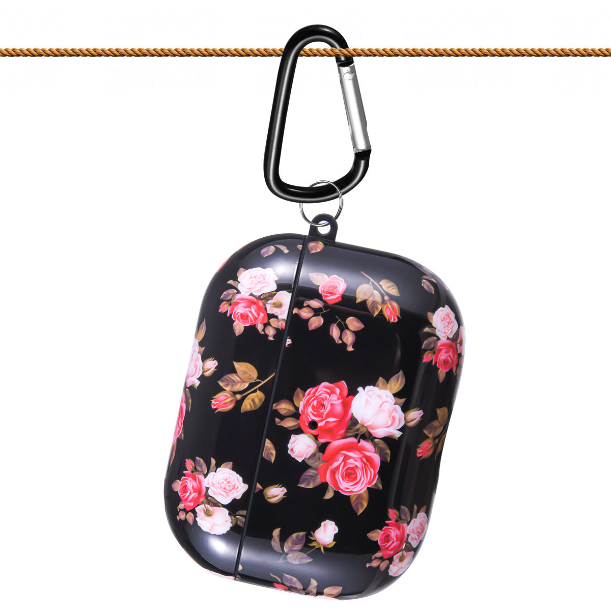 Case Cover with Sunflower Skin,OLEBAND Cute Hard Protective Shockproof Accessory with Keychain for Men Women and Girls,Compatible for Apple Airpods Pro 3 Charging Case Front LED