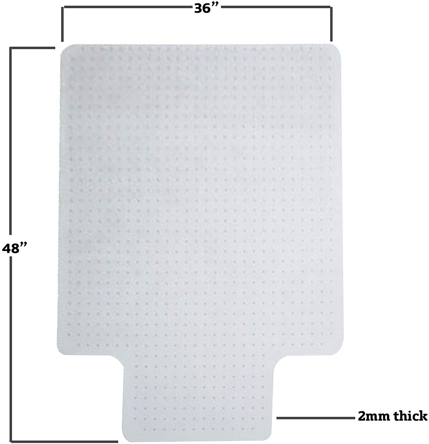 Home Office Chair Mat for Carpet Floor Protection Under Executive Computer Desk