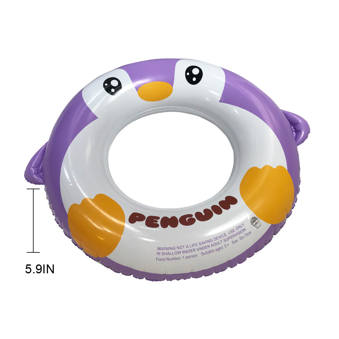 Inflatable Pool Tube for Kids, 3 Packs Penguin Swim Ring Pool Floats Party Toys for Swimming Pool Party Decorations XH