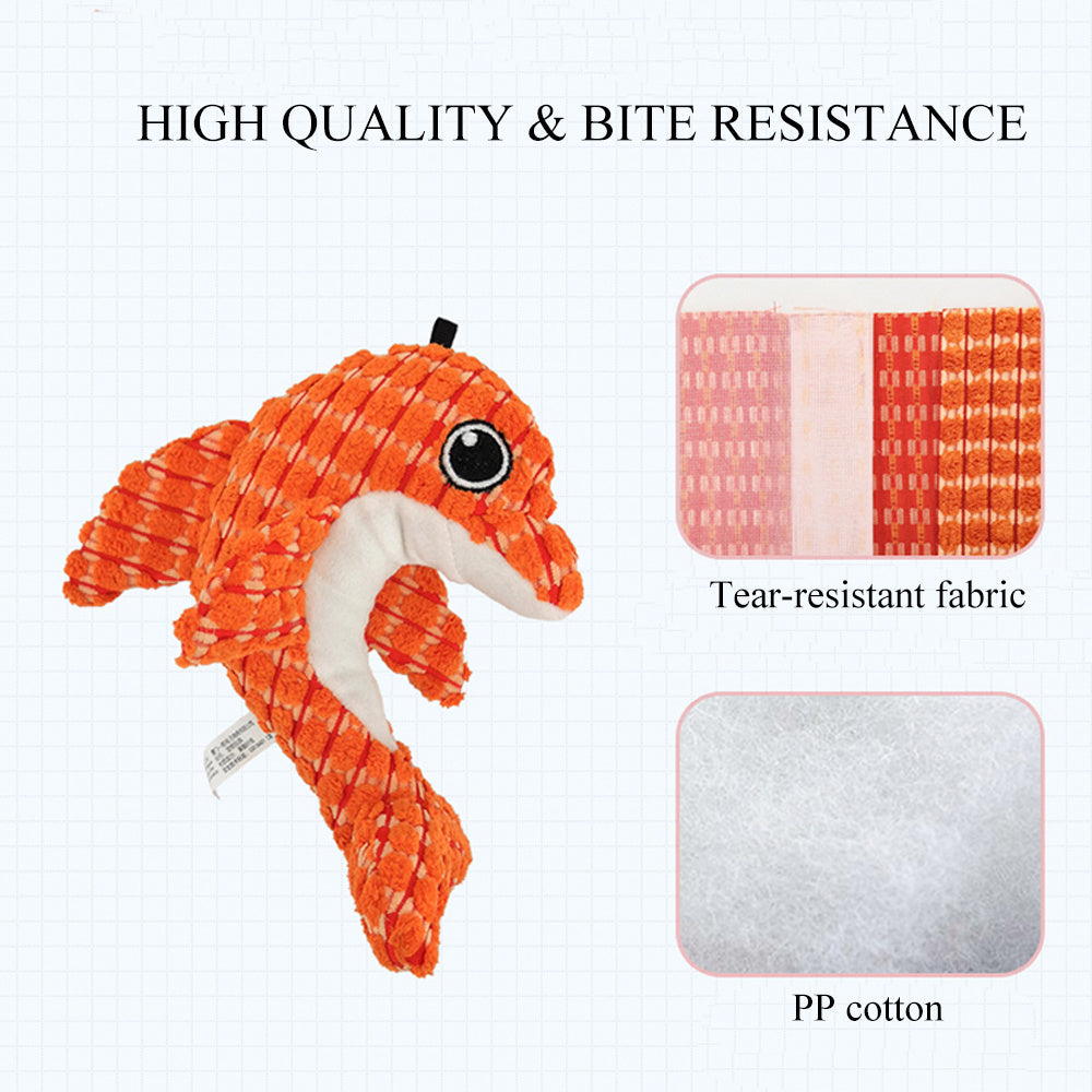 J.CARP Ocean Series Dog Toys, Cute Durable and Squeaky for Aggressive Chewers