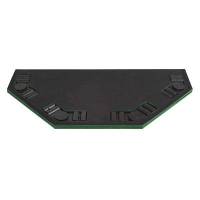 Free shipping 8 levels folding poker table top 2 folding octagon green