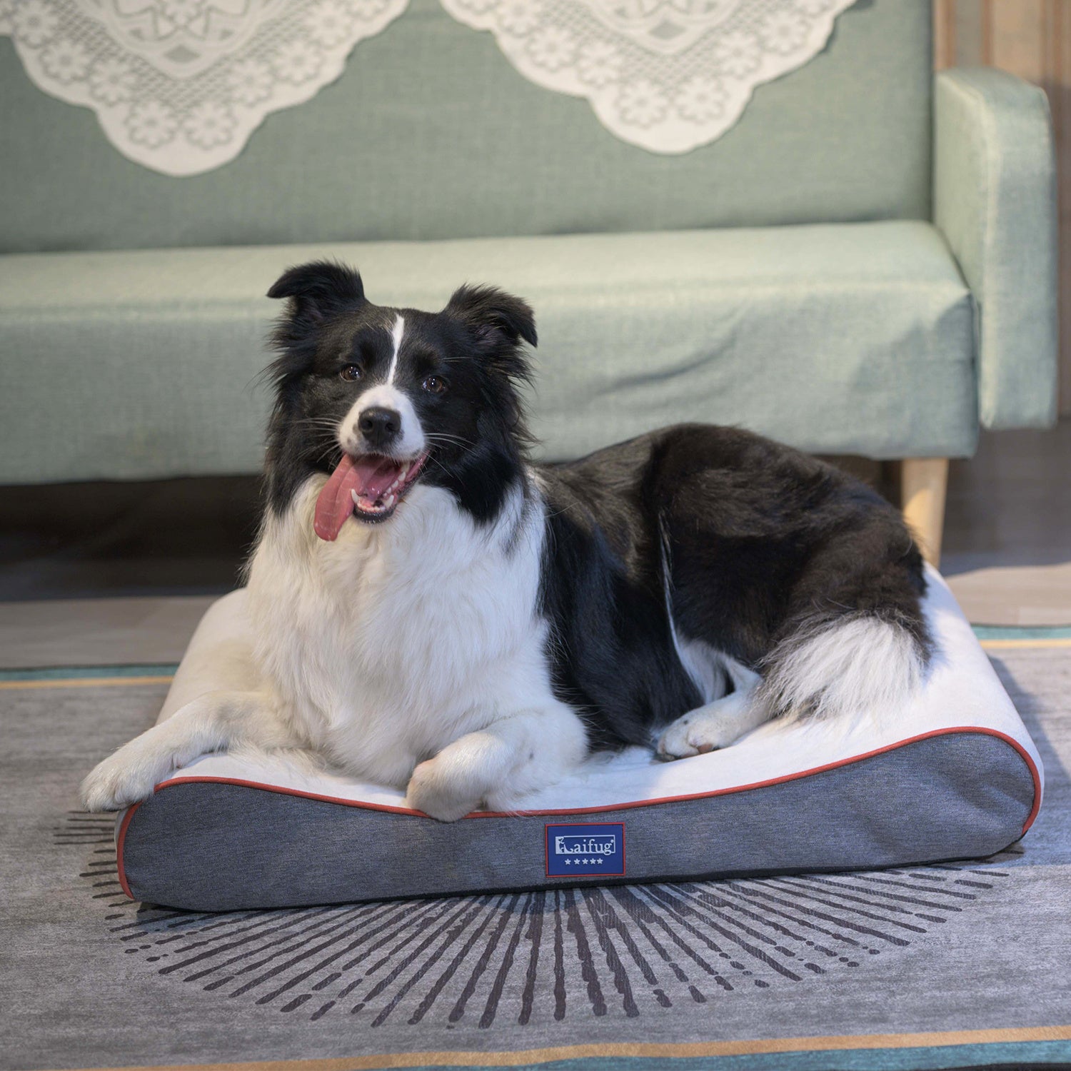 Orthopedic Foam Mattress Dog Bed Contour Bed with Removable Washable Cover and Waterproof Liner Nonskid Bottom - Friendly Design Ideal for Crate or Kennel