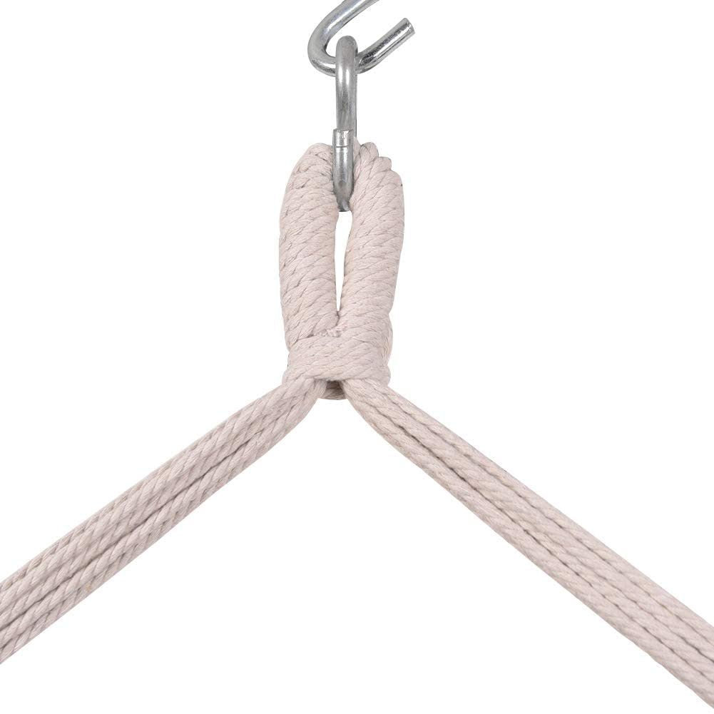 Hammock Chair Distinctive Cotton Canvas Hanging Rope Chair with Pillows