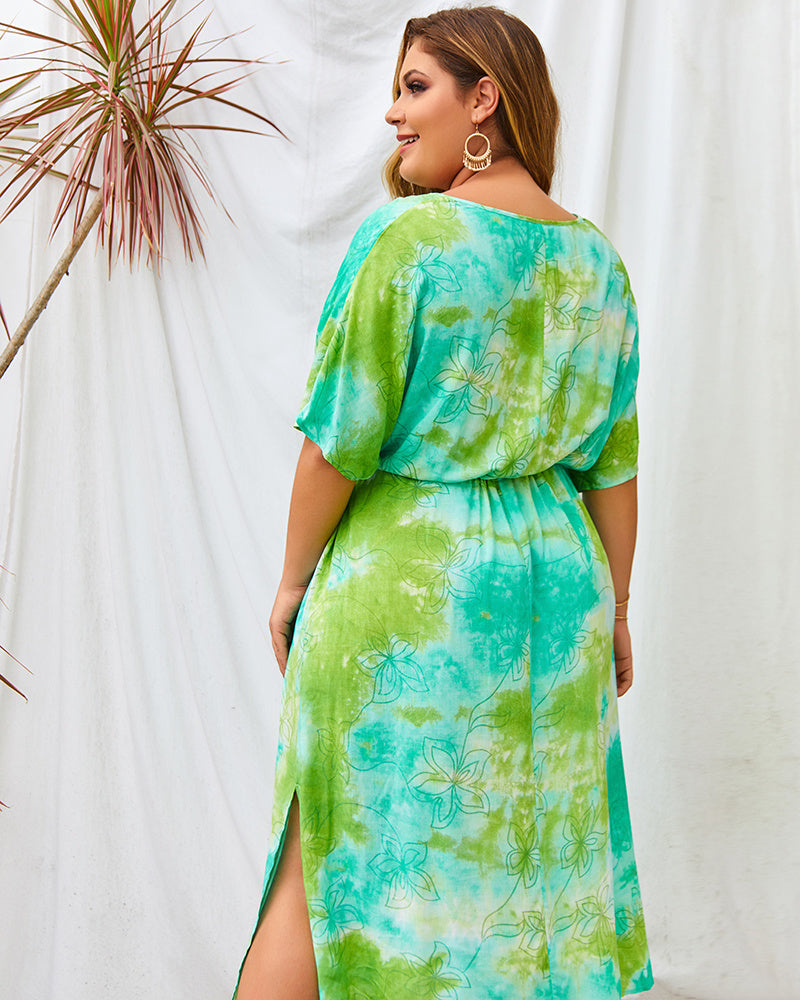 Original design dress Summer lady solid color