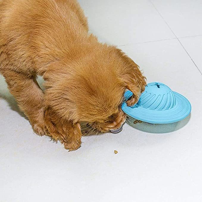 Pet Leaking Bite Toy Multi-Functional Pet Rolling Leaking Frisbee The Leaker Contains A Milky Fragrance That Attracts The Attention of The Dog and Increases The Interest of The Pet.