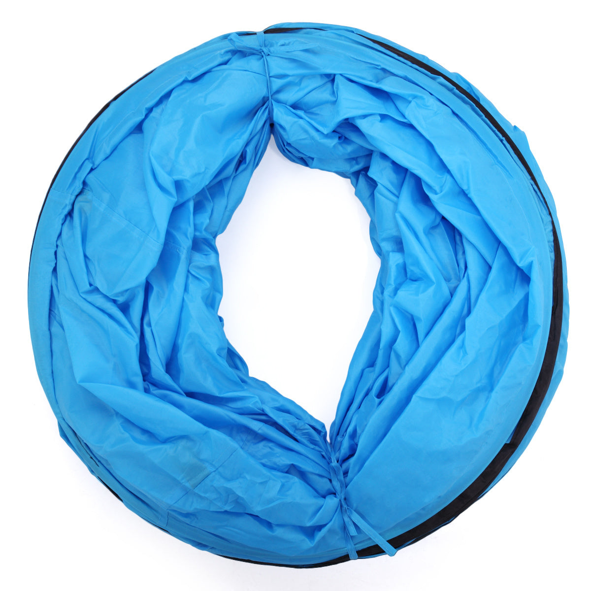 Collapsible Extra-long Pet Dog Agility Training Tunnel with Carry Bag and Stakes, Blue