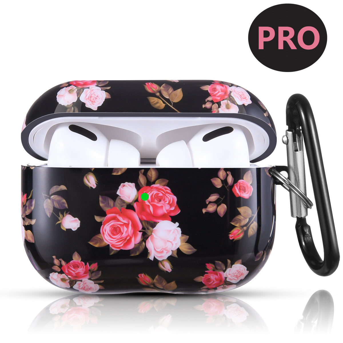 Case Cover with Sunflower Skin,OLEBAND Cute Hard Protective Shockproof Accessory with Keychain for Men Women and Girls,Compatible for Apple Airpods Pro 3 Charging Case Front LED