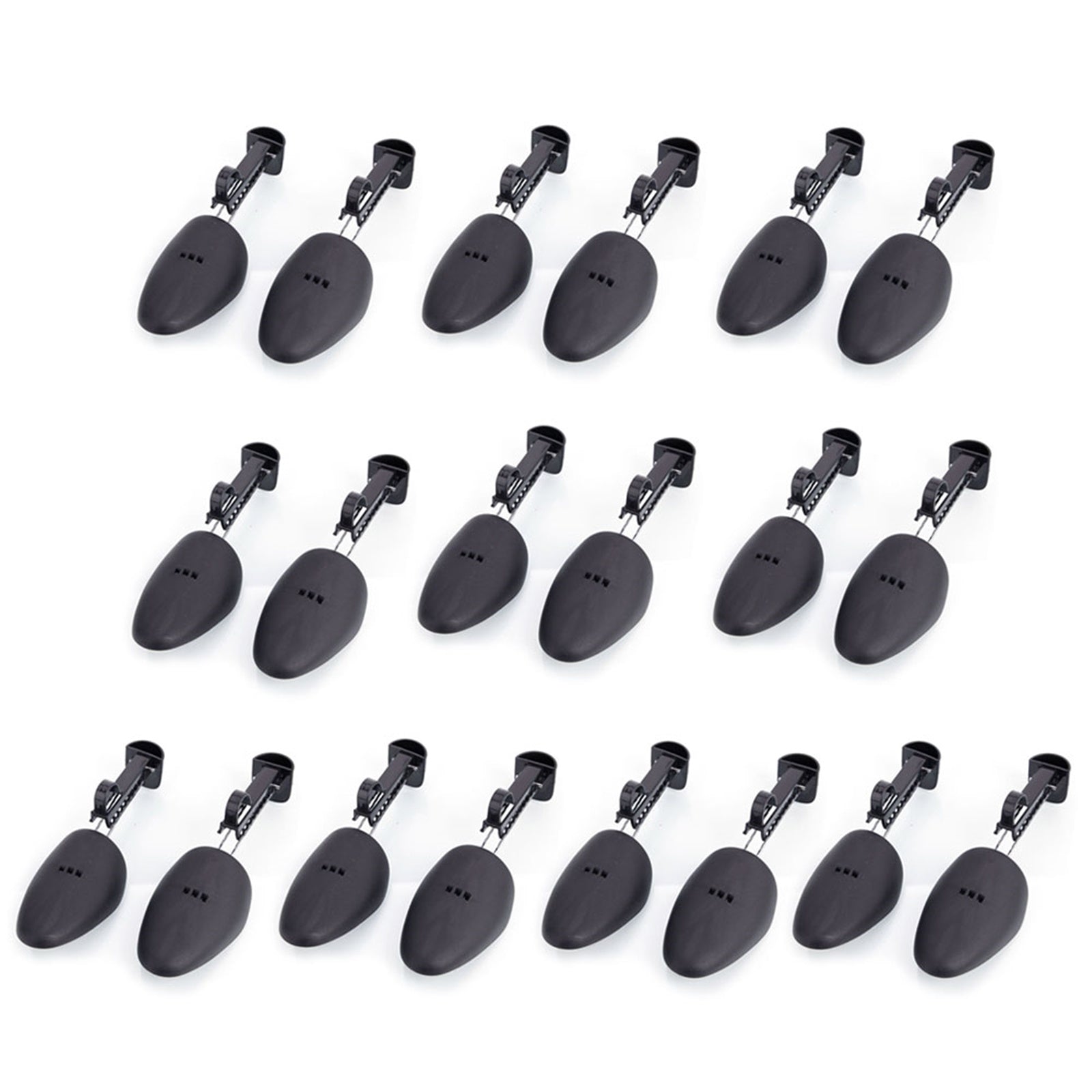 10 Pairs Durable Form Plastic Shoe Tree for Men, Practical Boot Shoe Stretcher Black RT