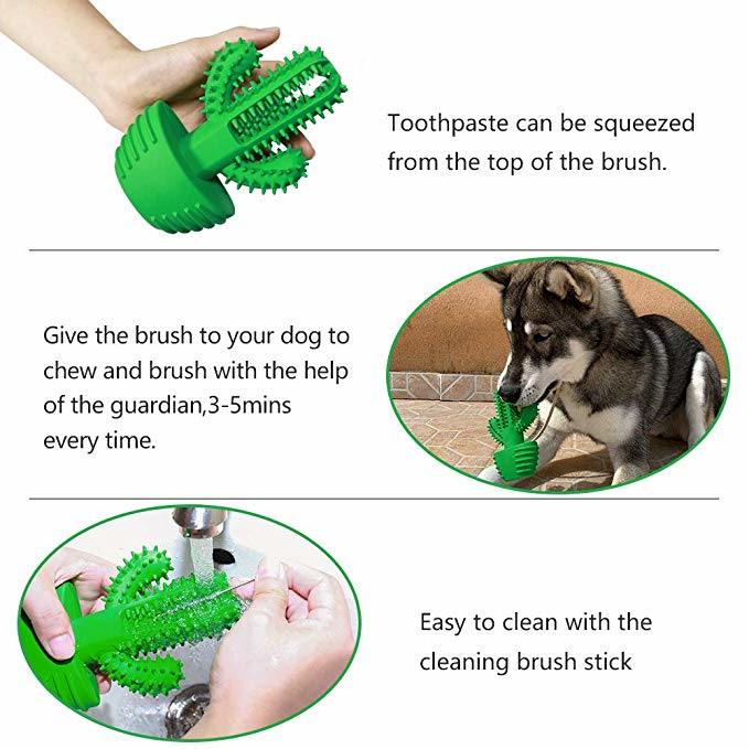 Dog Chew Toothbrush Teeth Cleaning Toys Puppy Brushing Stick Dental Oral Care for Pet