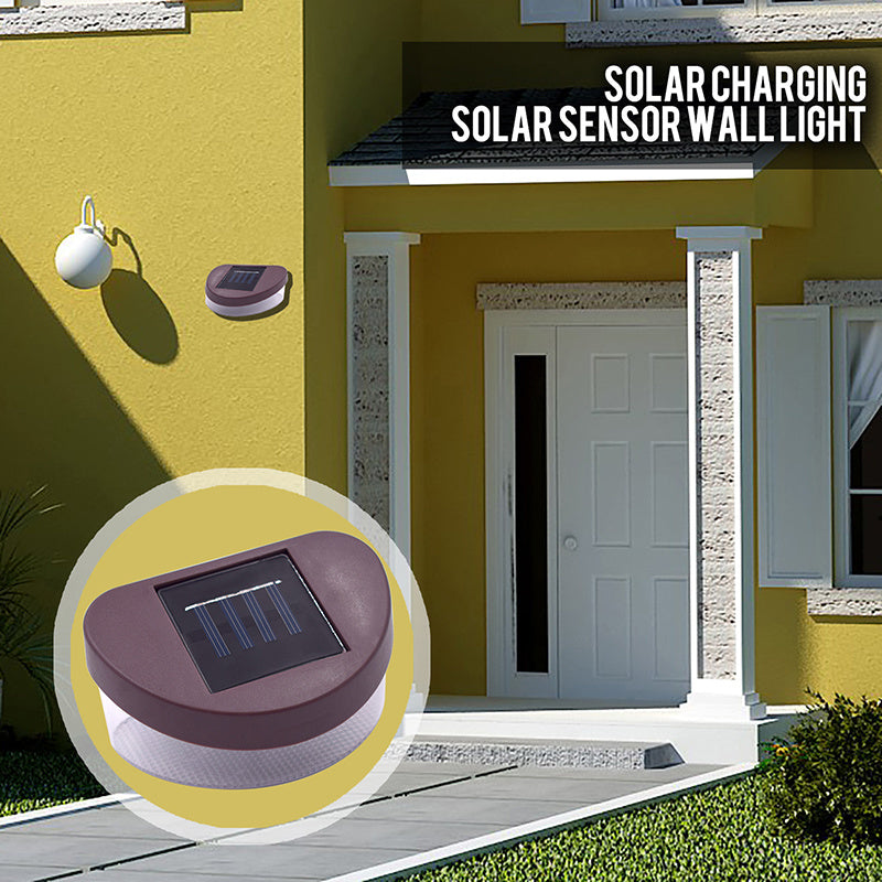 Upgraded 2LED Solar Fence Light White YJ