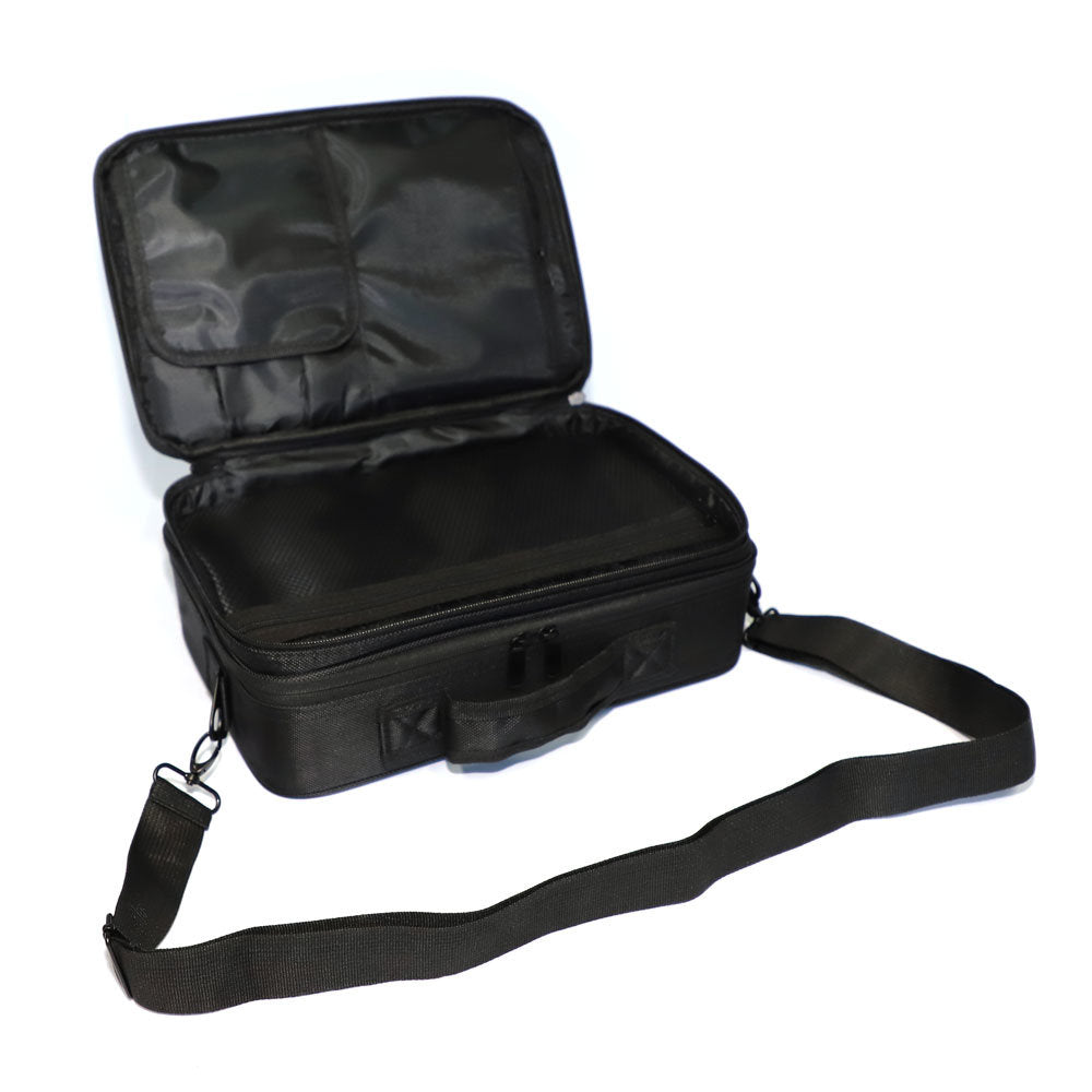 Professional High-capacity Multilayer Portable Travel Makeup Bag with Shoulder Strap (Small) YF