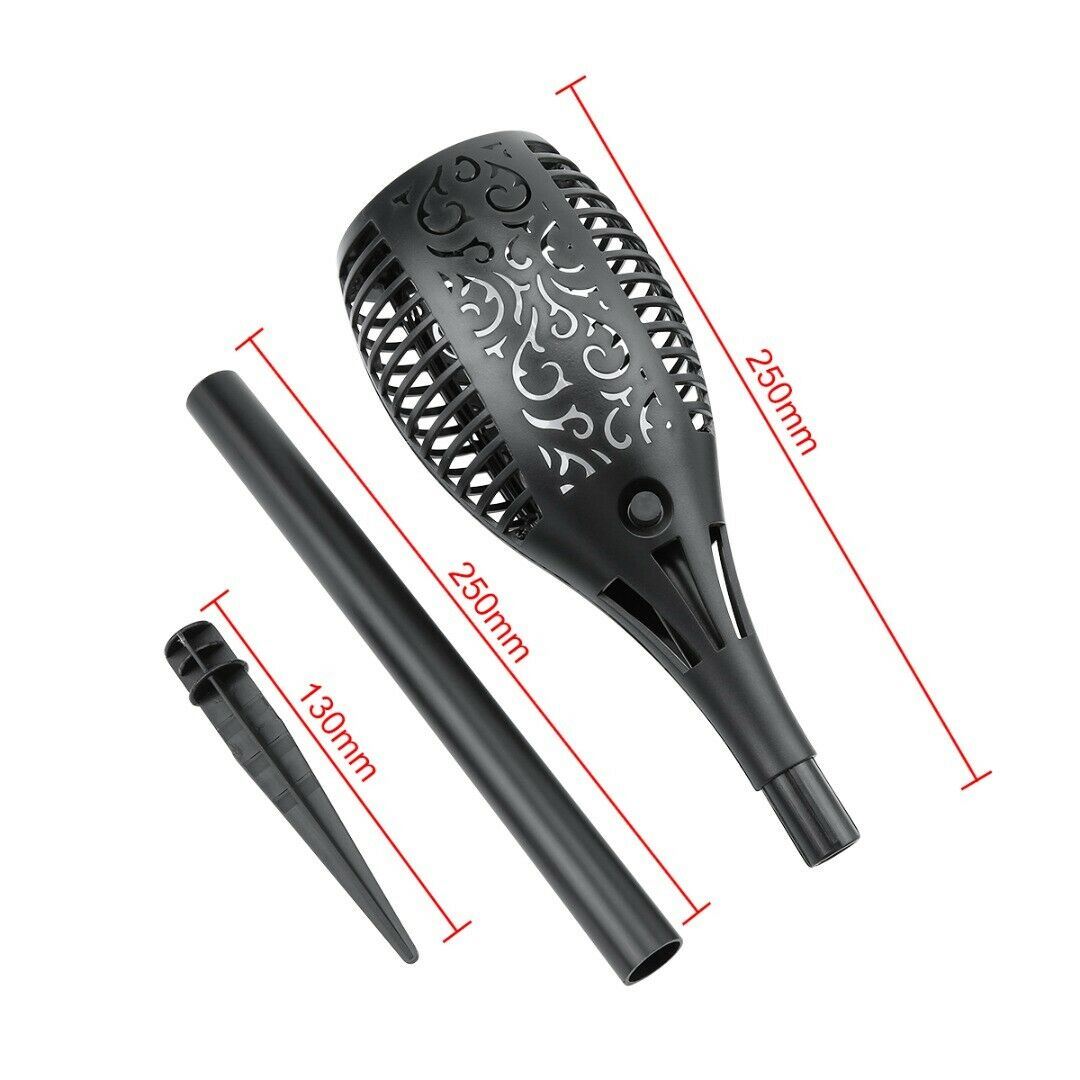 Free shipping 4pcs Solar Lights Outdoor, Waterproof Solar Flame Flickering Torch with 96 LEDs Solar Tiki Torches for Lawn, Patio, Yard, Garden single pack