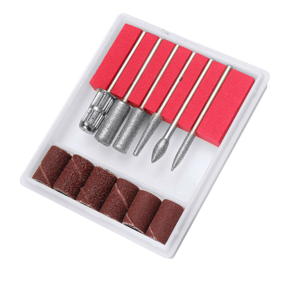 Free shiping Pro Nail Art Drill Electric Nail File Drills Pedicure Machine Manicure Tools Set