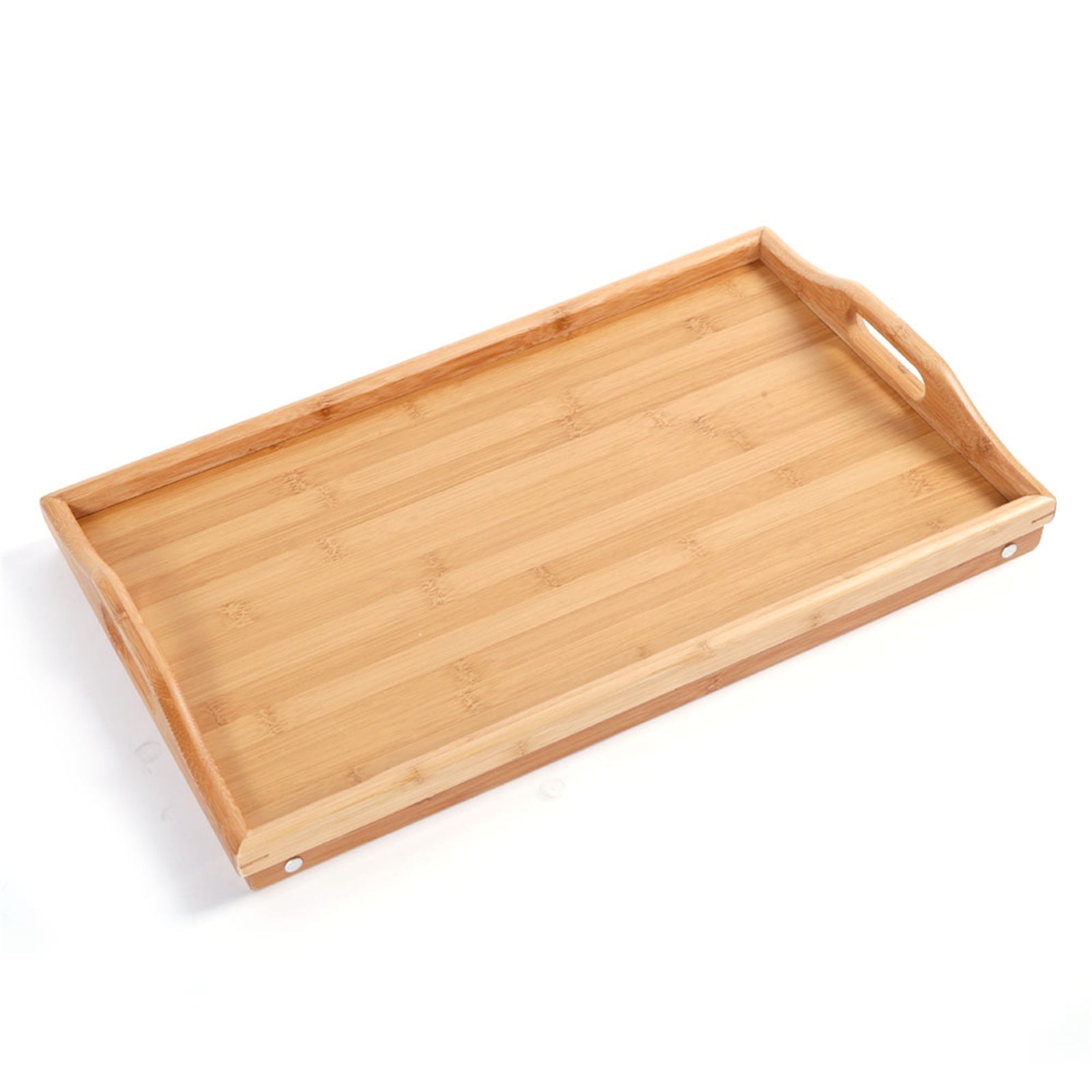 Simple Bamboo Tea Table, Bed Tray Table with Folding Legs, Serving Breakfast in Bed or Use As a TV Table, Laptop Computer Tray, Snack Tray with Moso Natural Bamboo RT