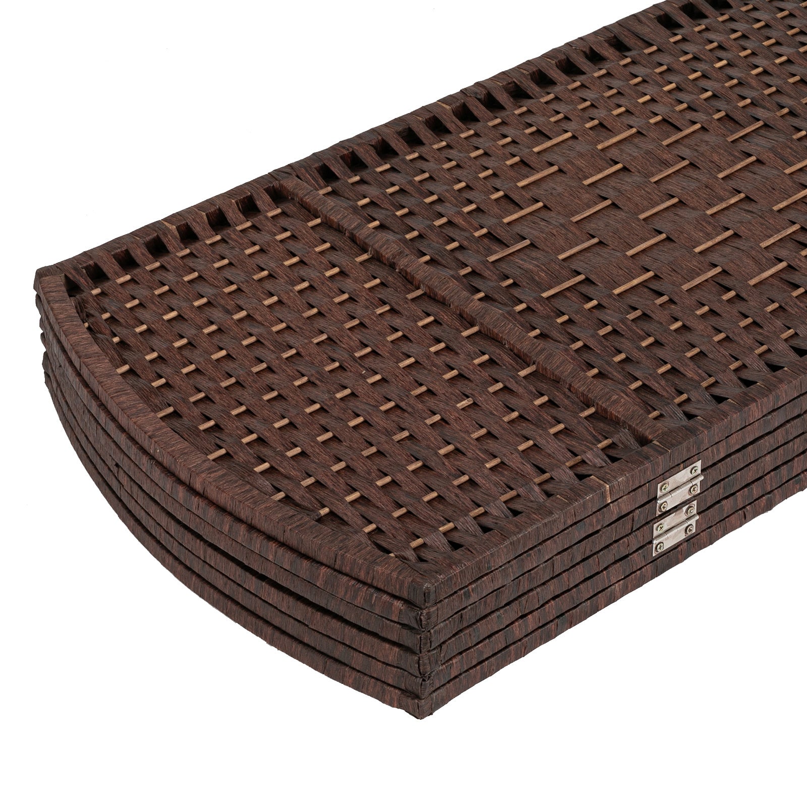 Room Divider, Weave Fiber Extra Wide Room Divider, Double Hinged,6 Panel Room Divider & Folding Privacy Screens, Freestanding Room Dividers RT