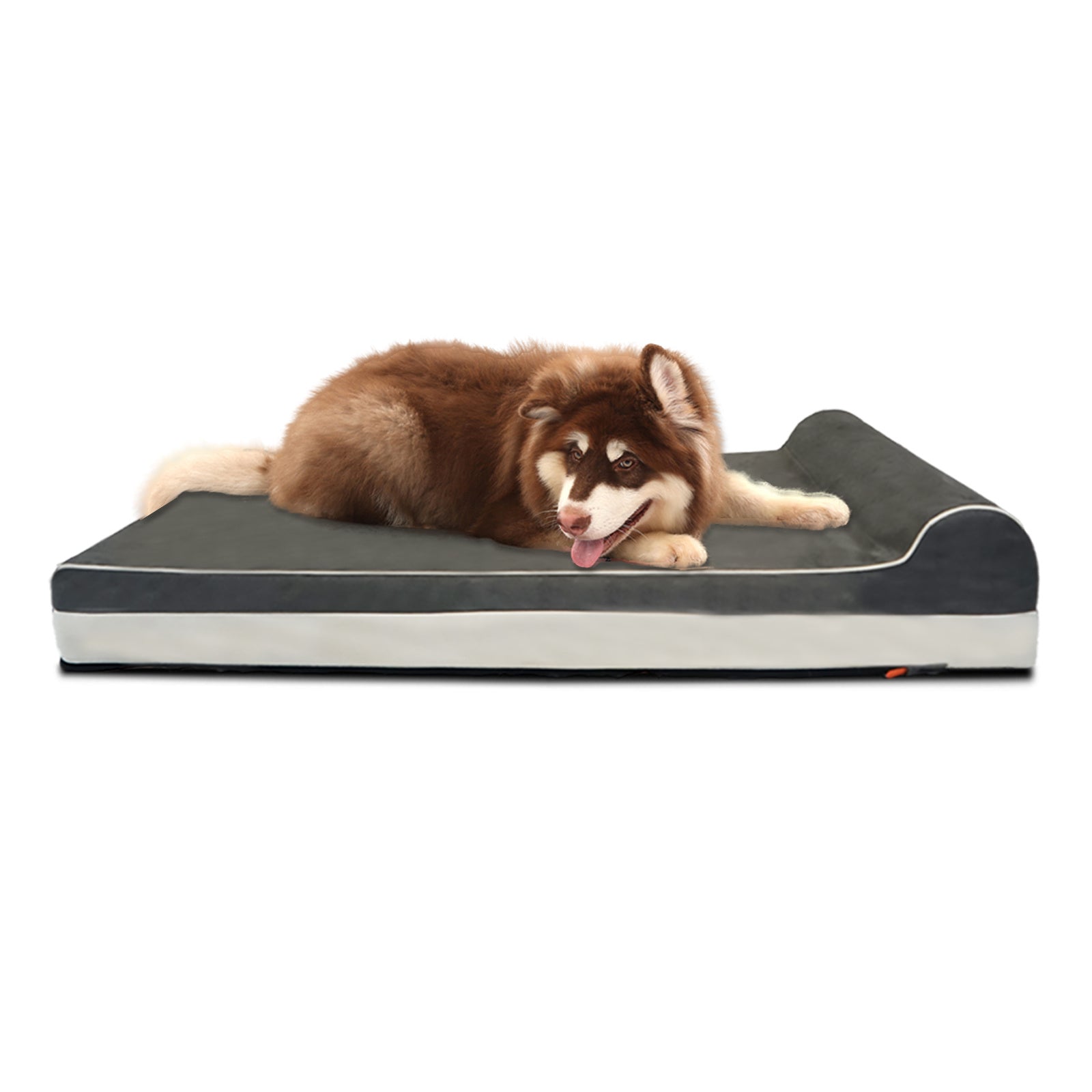 Orthopedic Memory Foam Dog Bed with Pillow and Durable Water Proof Liner & Removable Washable Cover & Smart Design, Extra Large