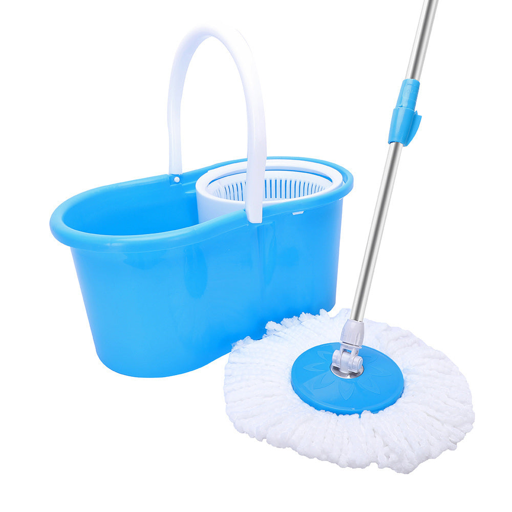 360° Spin Mop with Bucket Set Dual Heads Floor Cleaning System Home Clean Tools