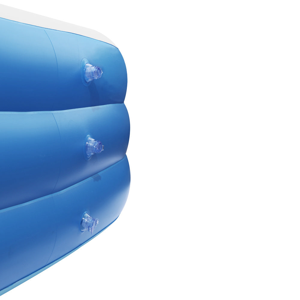 Free shipping 120*72*22in blue PVC cuboid with wall thickness of 0.3mm for inflatable swimming pool Full-Sized Family Kiddie Blow up Pool for Kids, Adults, Baby, Children, Thick Wear-Resistant Big YJ