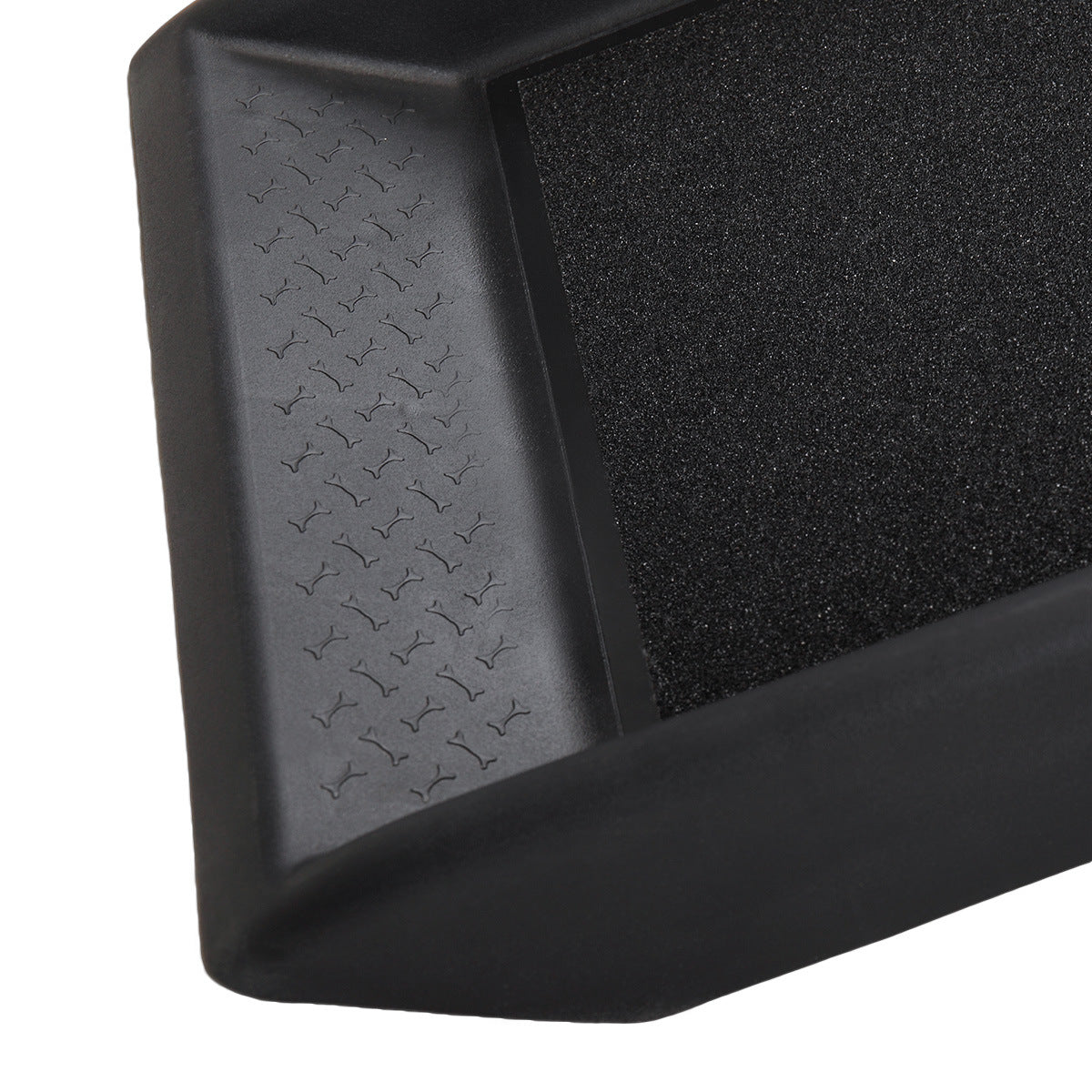 Portable Lightweight Dog Pet Ramp with Nonslip Surface and Raised Safety Rails, Outdoors, Black