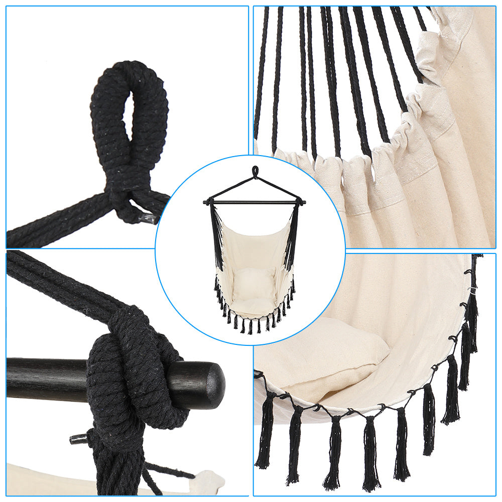 1.5*1.2m Tassel Plus Pillow Hanging Chair XH