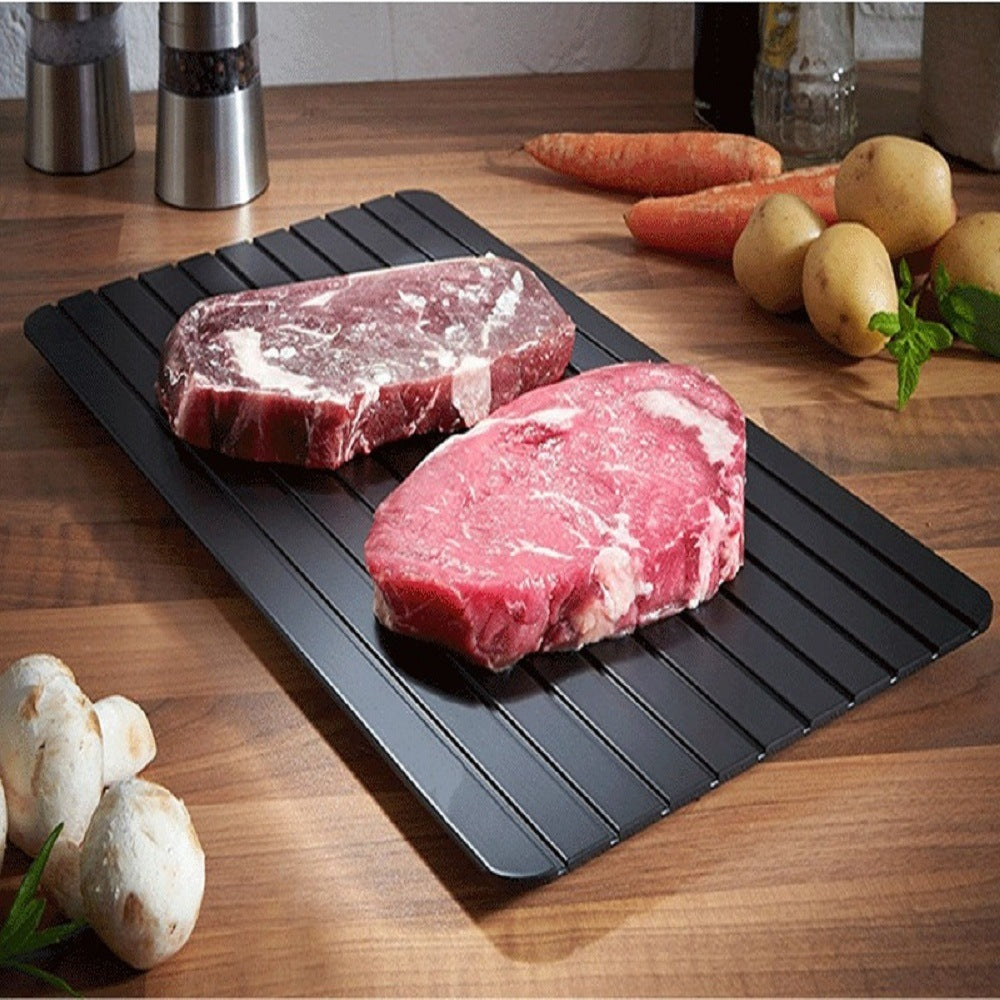 Free shipping expected to be delivered on March 7th Free shipping Meat Thawing Board,Eco Friendly Defrost,Food Safe Aluminum,Fast Fresh Healthy