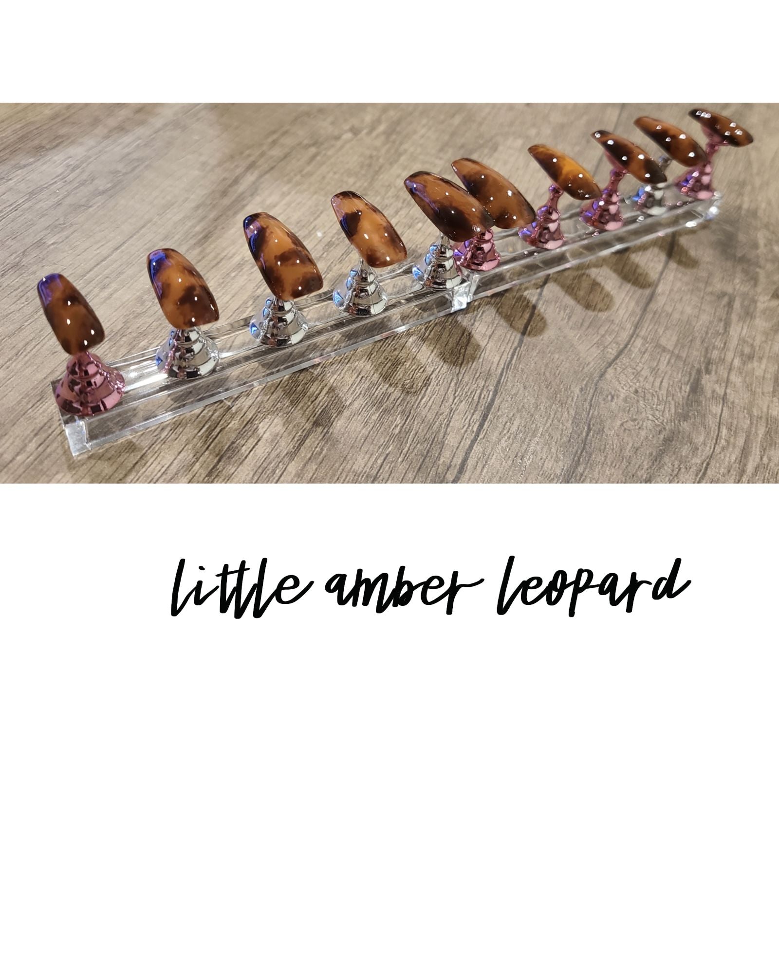 Little Amber Leopard Press On Nails/Fake Nails/Handmade