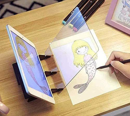 Free shipping Optical Drawing Board, Optical Tracing Board Image Drawing Board Drawing Projector Optical Painting Board Sketching Tool Idea Gift for Kids, Adults, Beginners and More