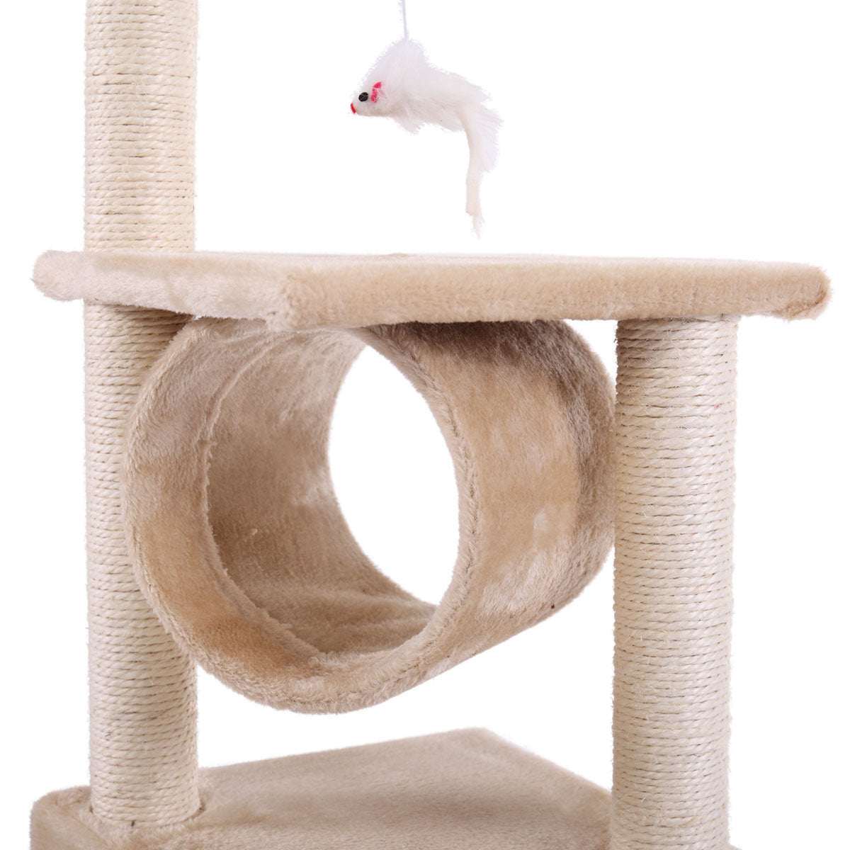 36" Cat Tree Activity Tower Pet Kitty Furniture with Scratching Posts
