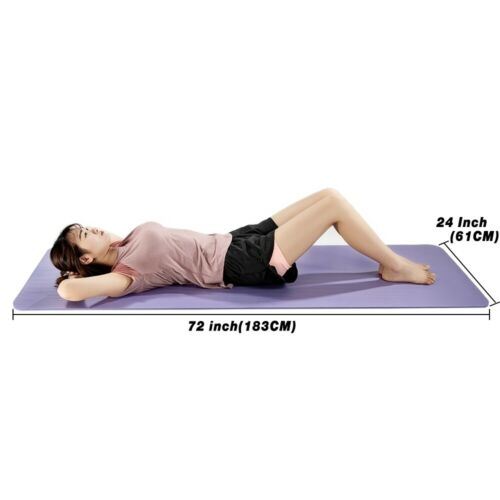 Free shipping 0.3" Thick Indoor Outdoor Exercise Yoga Mat Pad 72"24" Non-Slip Soft Fitness